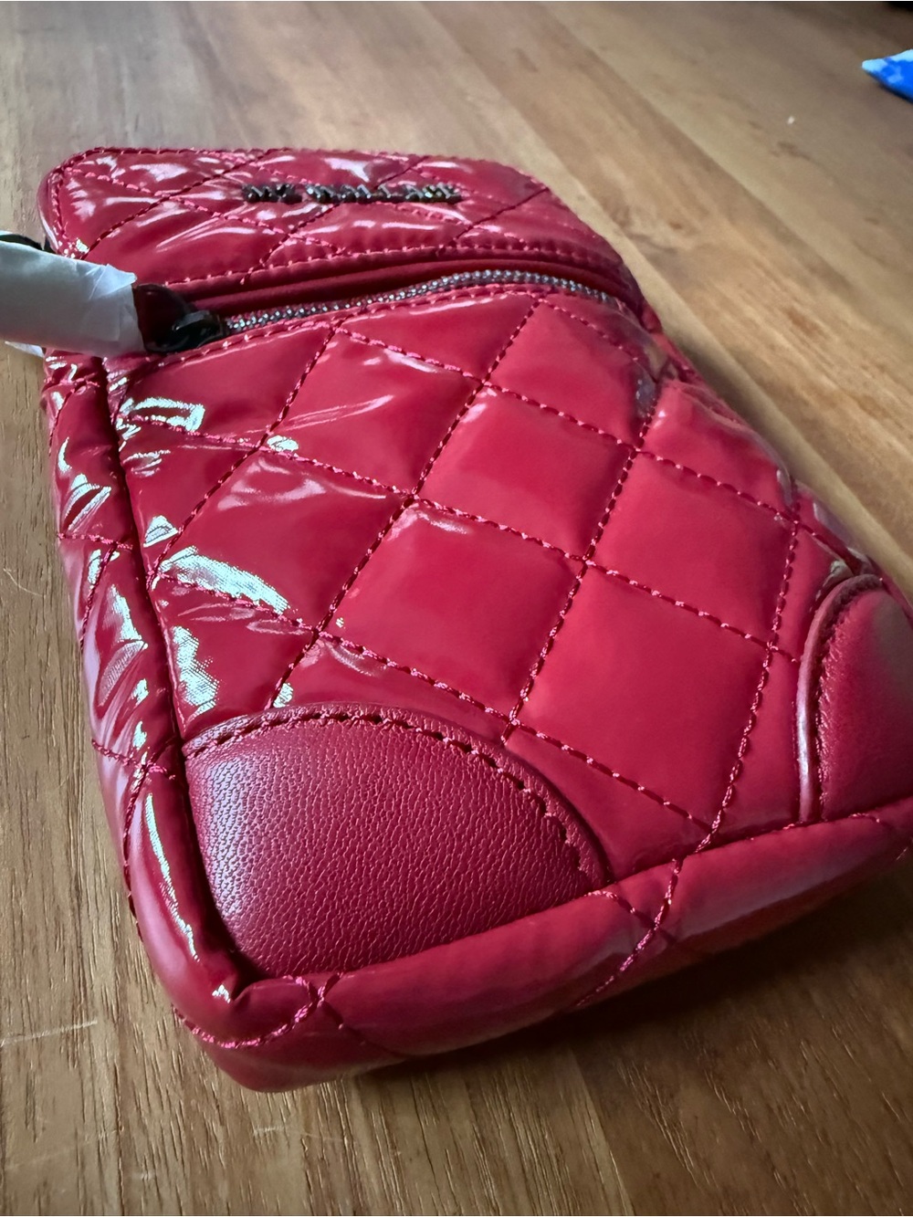NWT - MZ Wallace Micro Crosby - Rouge Lacquer - Picture 8 of 10